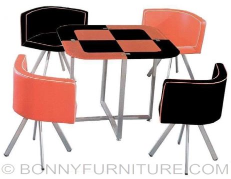 qy-818 dining set 4-seater
