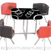 qy-909-1 dining set 4-seater