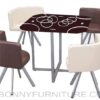 qy-909-2 dining set 4-seater