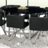 qy-909a 6-seater dining set