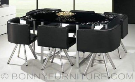 qy-909a 6-seater dining set
