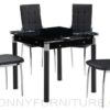 uh-caleb expandable dining set 4-seaters