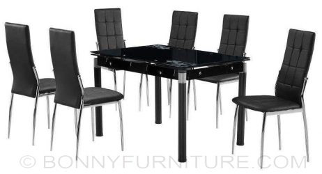uh-caleb expandable dining set 6-seaters