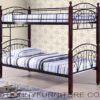 bm-b07 DOUBLE DECK STEEL BED WITH WOODEN POST