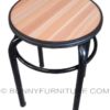 beige stool beech top