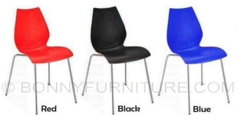 stc-9076 plastic chair red black blue