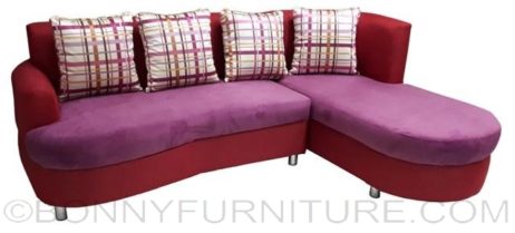 adrian lshape sofa fuschia