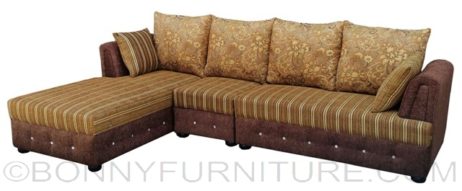 alyssa lshape sofa with single