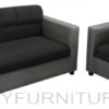 benetton sofa 211 black-gray