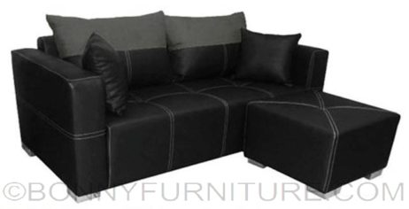 bordura 3-seater sofa black