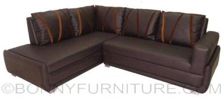 brown cazzaro lshape sofa