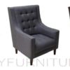 ellena accent chair blue gray_mefium gray_dark brown