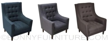 ellena accent chair blue gray_mefium gray_dark brown