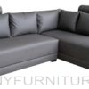 linux lshape sofa pvc gray