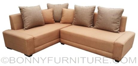 minotti lshape sofa medium brown