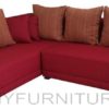 minotti lshape sofa red
