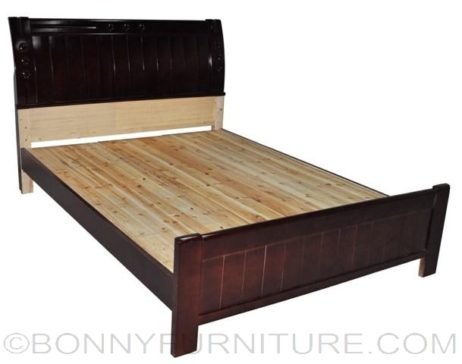 801 wooden bed mahogany