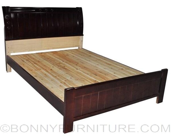 801 Wooden Bed Double Queen Size, Queen Size Cherry Wood Bed Frame