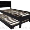 sb-331-wg wooden bed with pull-out single