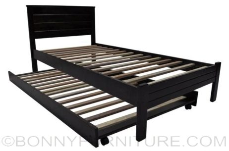 sb-331-wg wooden bed with pull-out single