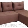 unice lshape sofa brown