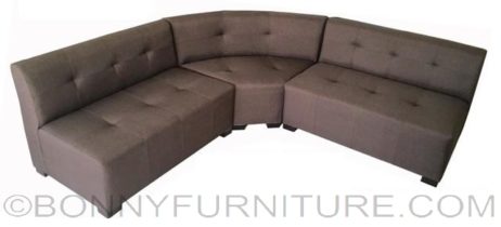 usher corner sofa brown