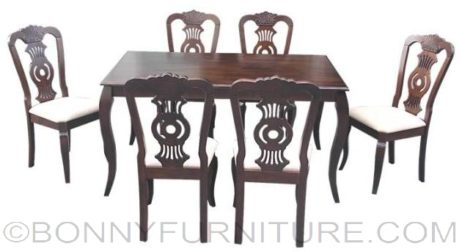 clarisse dining set 6-seater