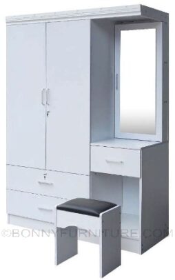 SK-8181 Wardrobe Cabinet w stool